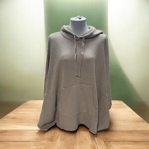 Martha Stewart cashmere sweater hooded poncho